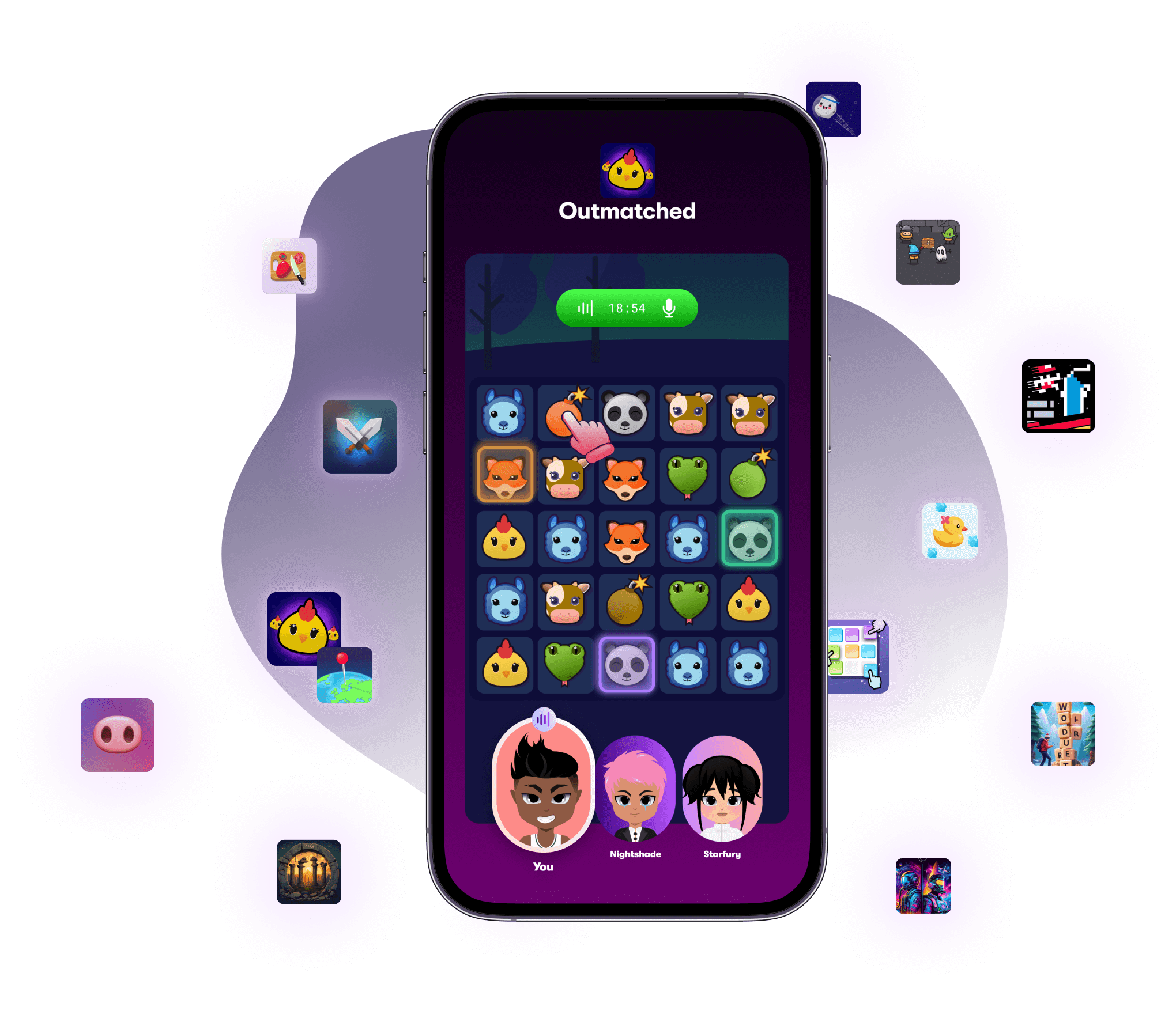 Friends play your game together on voice chat